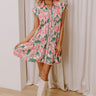 Artistic Flow Button Down Mini Dress in Green Image - 1