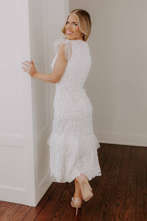 Toss The Bouquet Midi Dress Image - 4