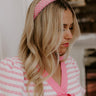 Full Of Love Tweed Headband in Pink Image - 1