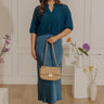 Bistro Cutie Satin Midi Dress Set Image - 1