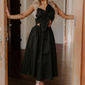 Social Hour Cut Out Midi Dress in Black Image - 1