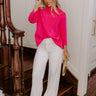 Simply Chic Sweater Top in Hot Pink Image - 1