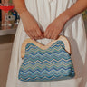 Sunny Days Ahead Woven Purse in Blue Image - 1