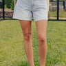 JUST USA Joy High Waist Shorts in Light Wash Image - 1
