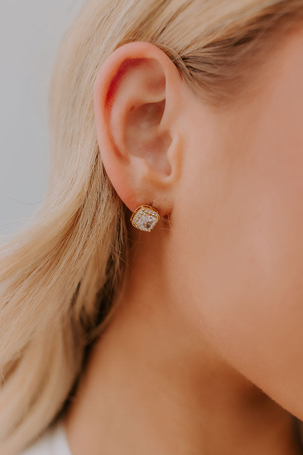 Radiant Smile Cubic Zirconia Earring Image - 1