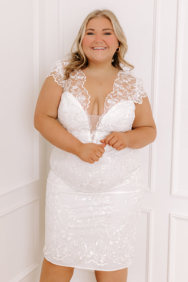Feel The Spark Embroidered Mini Dress Curves Image - 2