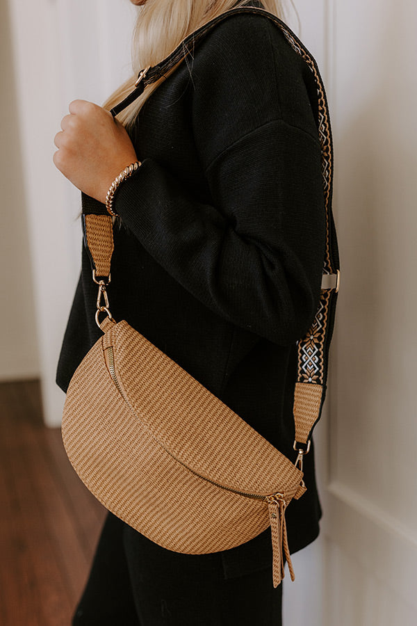 City Chic Faux Leather Fanny Pack in Tan Image - 1
