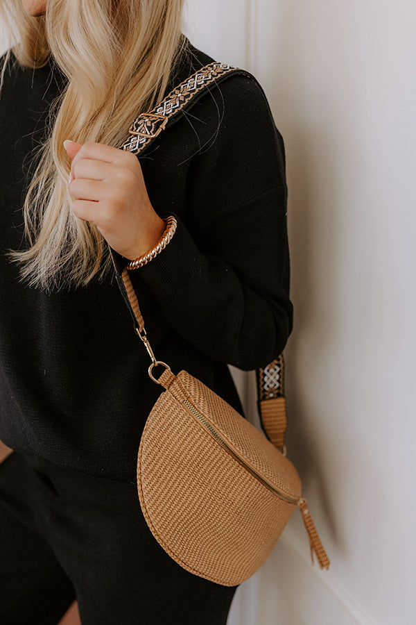 City Chic Faux Leather Fanny Pack in Tan Image - 2
