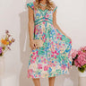 Blooming Beauty Pleated Midi Dress Image - 1