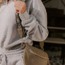 City Chic Faux Leather Fanny Pack in Sage Image - 1