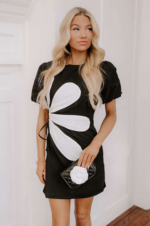 Make A Statement Cut Out Mini Dress in Black Image - 2