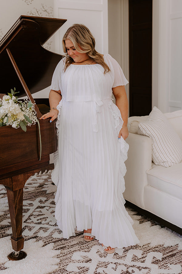Lost In Your Eyes Pleated Maxi Dress Curves Image - 1