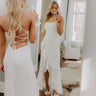 Whirlwind Romance Satin Maxi Dress in White Image - 1