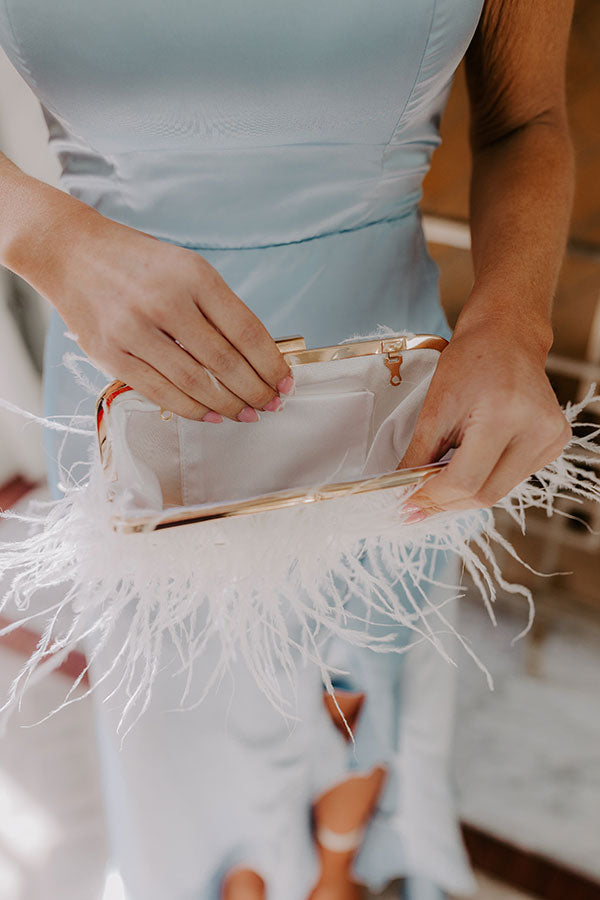 Dramatic Moment Feather Clutch Image - 2