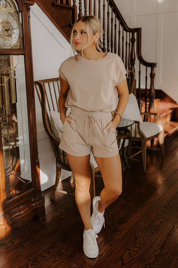 Casual Convo Vintage Wash Tee in Iced Latte Image - 1