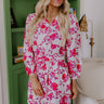 Sweet Surprise Floral Romper in Hot Pink Image - 1