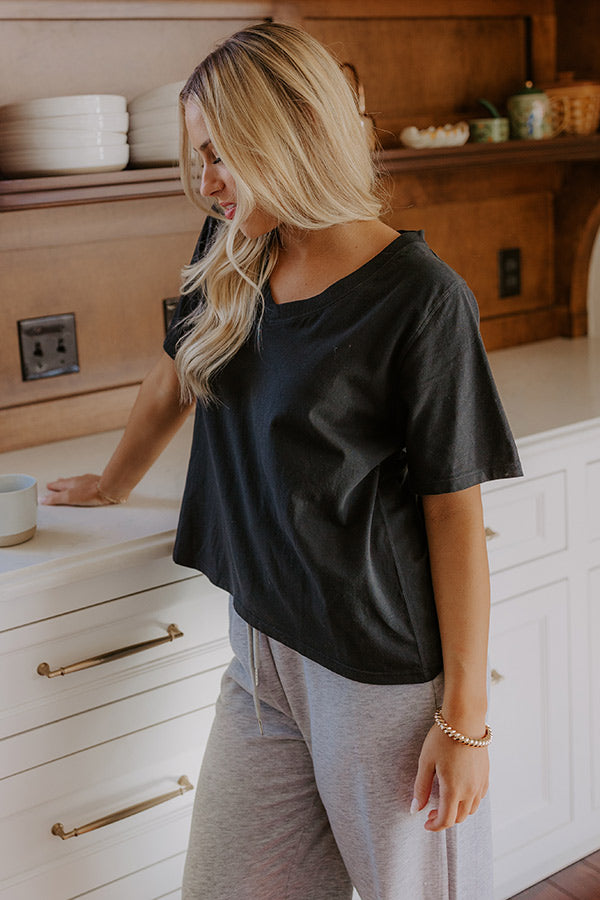 Casual Cues Tee in Black Image - 2