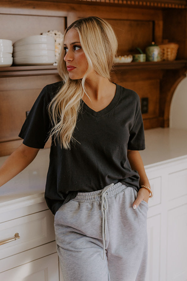 Casual Cues Tee in Black Image - 3