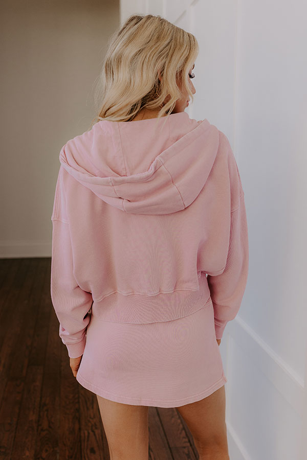 Always On The Go Vintage Wash Sweater in Pink Image - 5