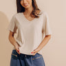 Casual Cues Tee in Oatmeal Image - 1