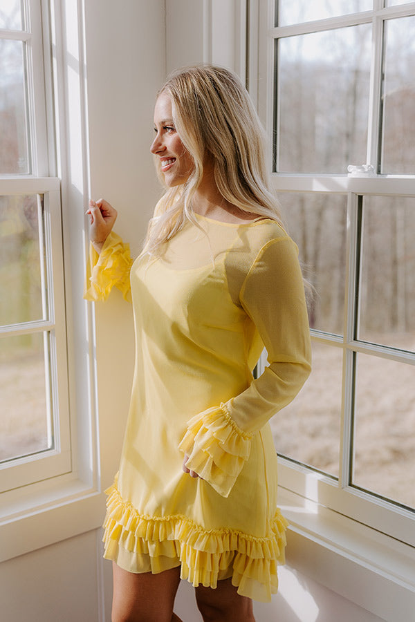 Sunny Views Chiffon Mini Dress Image - 1