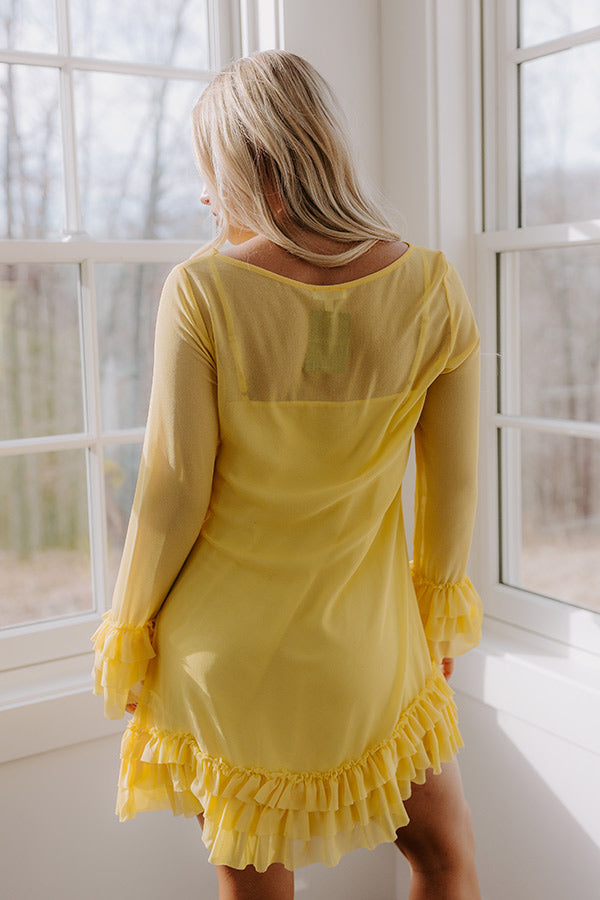 Sunny Views Chiffon Mini Dress Image - 4