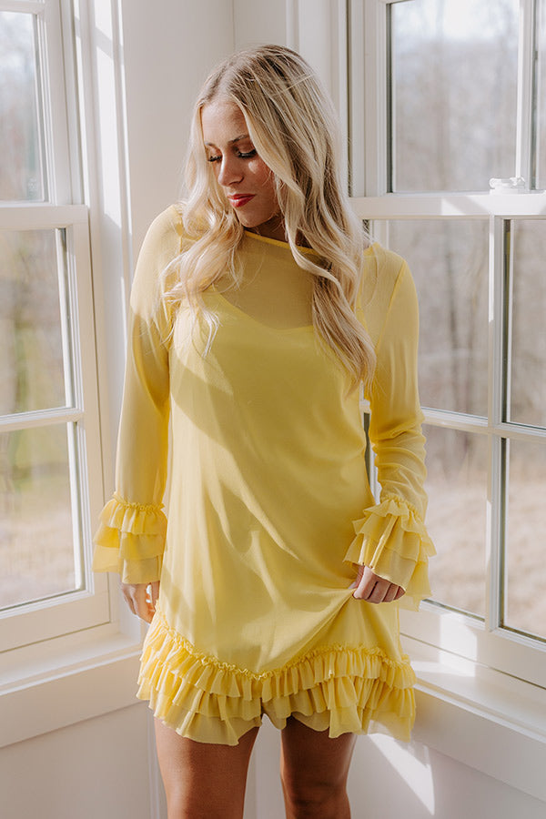 Sunny Views Chiffon Mini Dress Image - 3