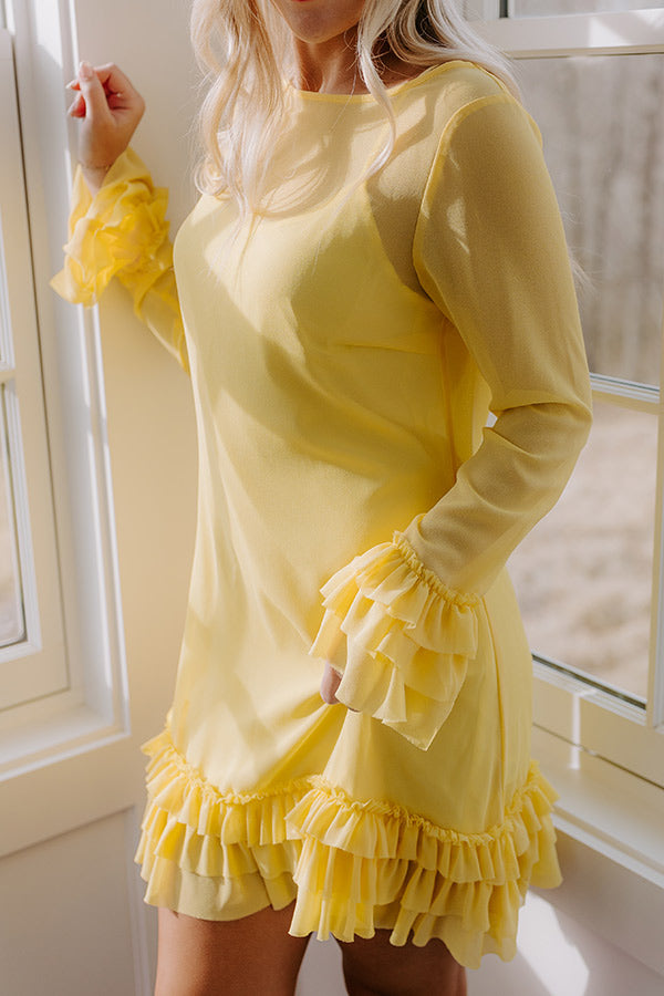 Sunny Views Chiffon Mini Dress Image - 5