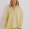 Cozy Cues Sweatshirt in Light Chartreuse Image - 1