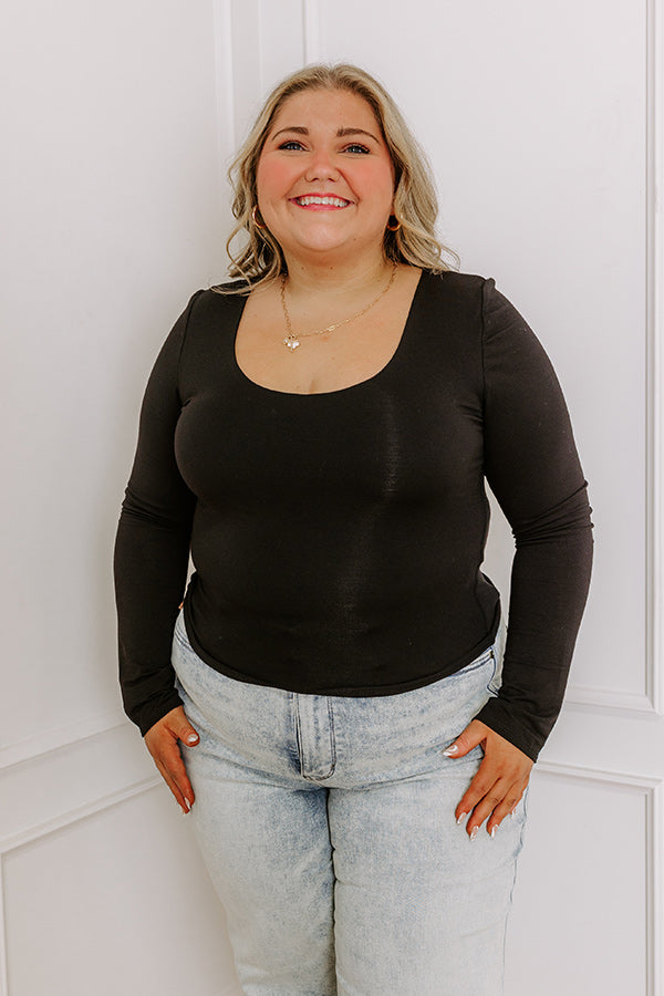 Sassy and Chic Top in Black Curves Image - 1