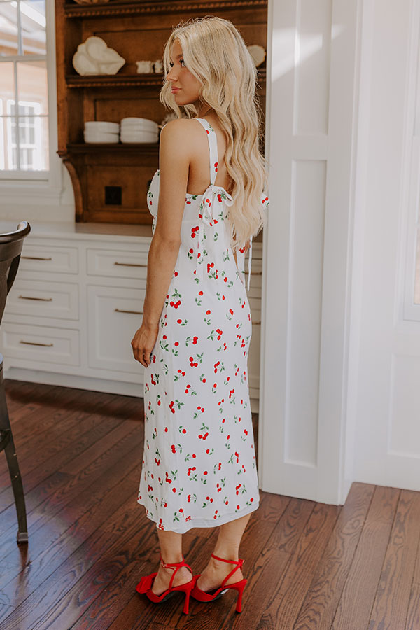 Sweet Like Cherry Pie Midi Dress Image - 3