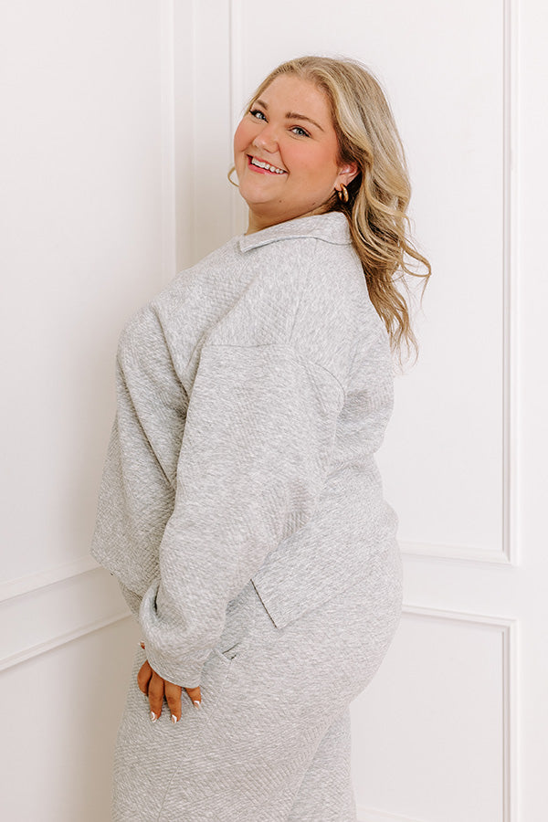 Lattes First Sweatshirt in Grey Curves img 4