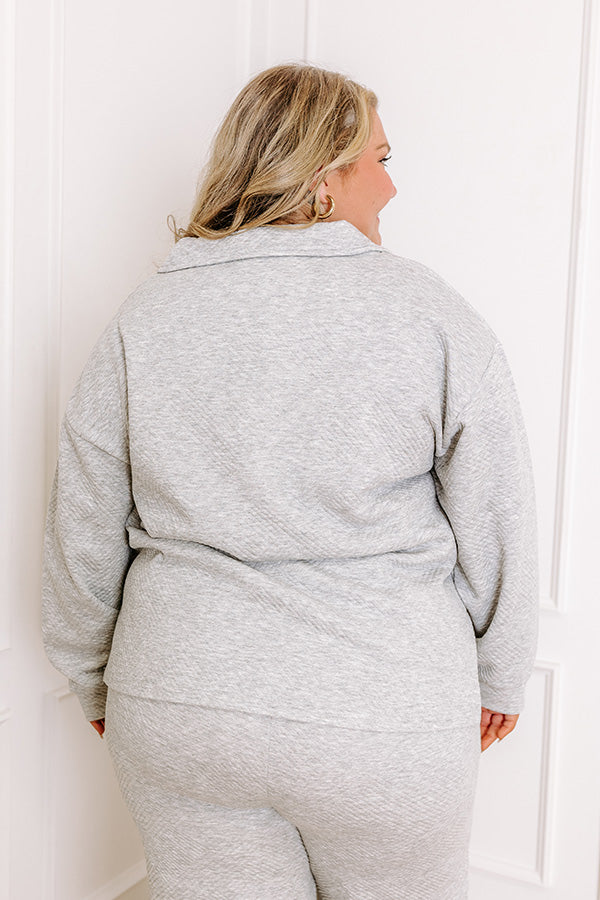 Lattes First Sweatshirt in Grey Curves img 5