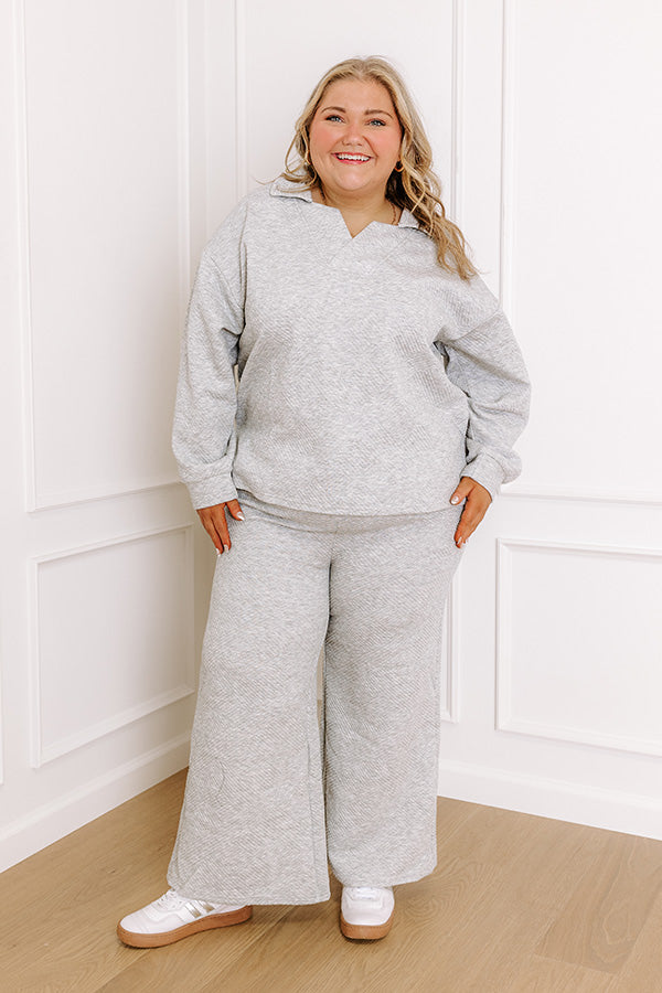 Lattes First Sweatshirt in Grey Curves Img 2