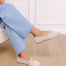 The Ellie Espadrille Flat in Oatmeal Image - 1