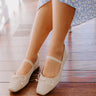 The Emily Velveteen Flat in Oatmeal Image - 1