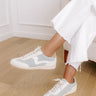 The Remi Denim Sneaker in Light Wash Image - 1
