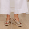 The Vivian Woven Wedge In Gold Image - 1