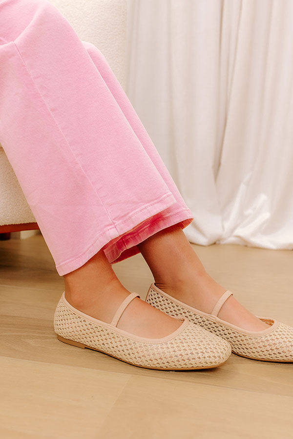 The Aurora Raffia Woven Flats Image - 3