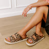 The Sydney Faux Leather Sandal in Leopard Image - 1