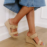 The Serenity Raffia Woven Wedge Image - 1