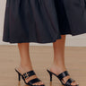 The Rachel Faux Leather Heel in Black Image - 1