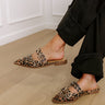 The Adaline Faux Leather Flats in Leopard Image - 1