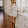 Coffee Shop Cutie Knit Cardigan in Oatmeal Image - 1