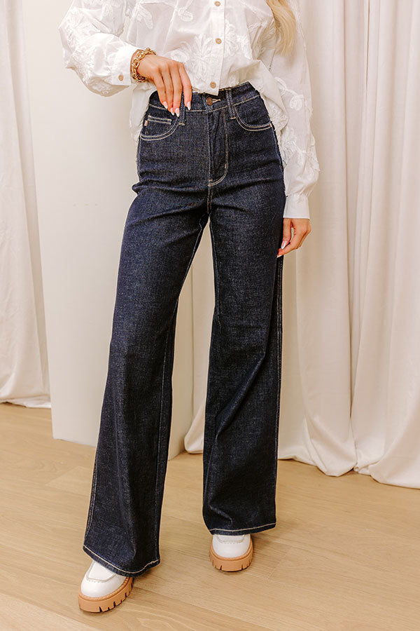 JUDY BLUE Saylor High Waist Wide Leg Jean Image - 2