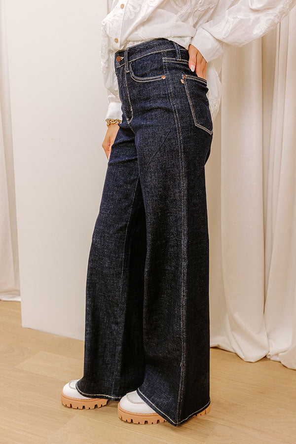 JUDY BLUE Saylor High Waist Wide Leg Jean Image - 3