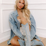 The Braelynn Denim Cowboy Boot in Light Wash Image - 1