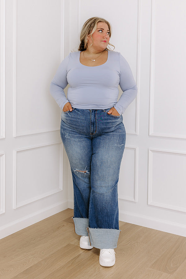 JUDY BLUE Wrenley High Waist Wide Leg Jean Curves Image - 1
