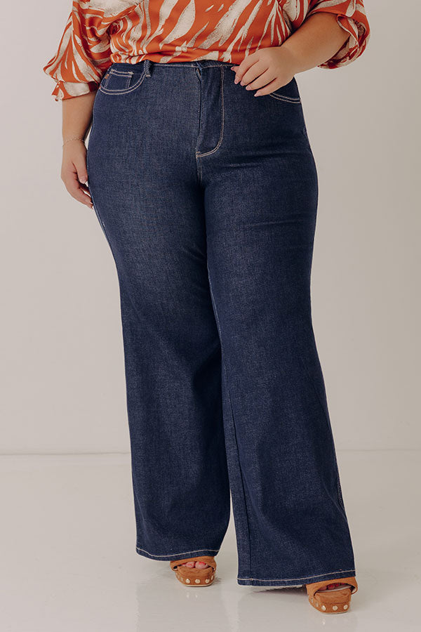 JUDY BLUE Saylor High Waist Wide Leg Jean Curves Image - 1