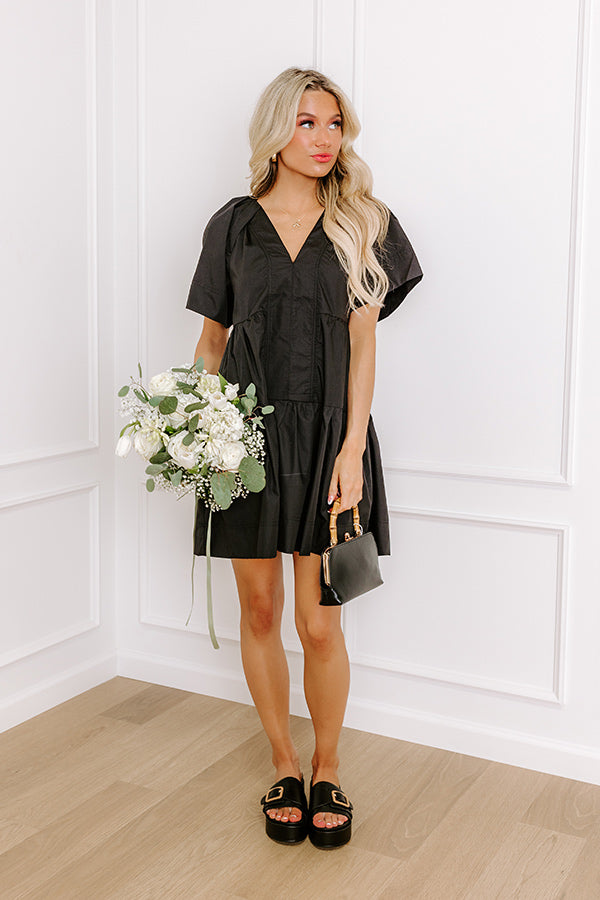 Take A Chance Mini Dress in Black Image - 2